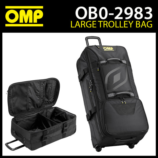 OB0-2983 OMP Racing Grand sac à roulettes pour équipement de course 145 L 42 x 36 x 92 cm