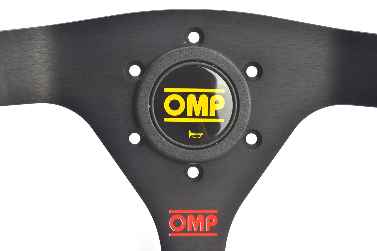 SPECIAL EDITION OMP WRC STEERING WHEEL MID-DEPTH 350mm SUEDE LEATHER RED/BLACK