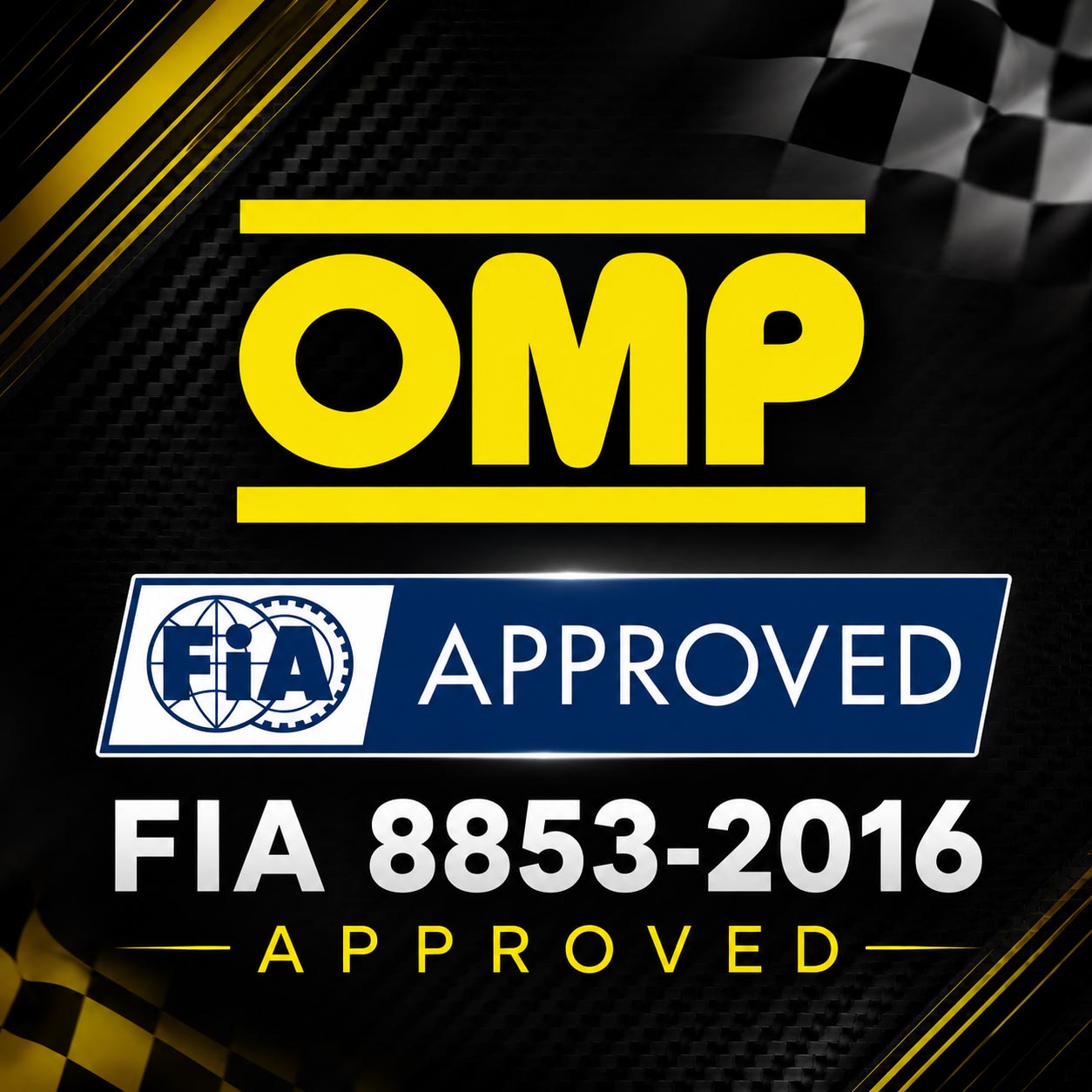 OMP Racing Harness Belts ONE 2" WRC SALOON PULL UP 6-Point FHR FIA 8853-2016