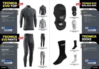 IE0-0803 OMP TECNICA EVO Fireproof Underwear Top FIA Racing Rally Motorsport