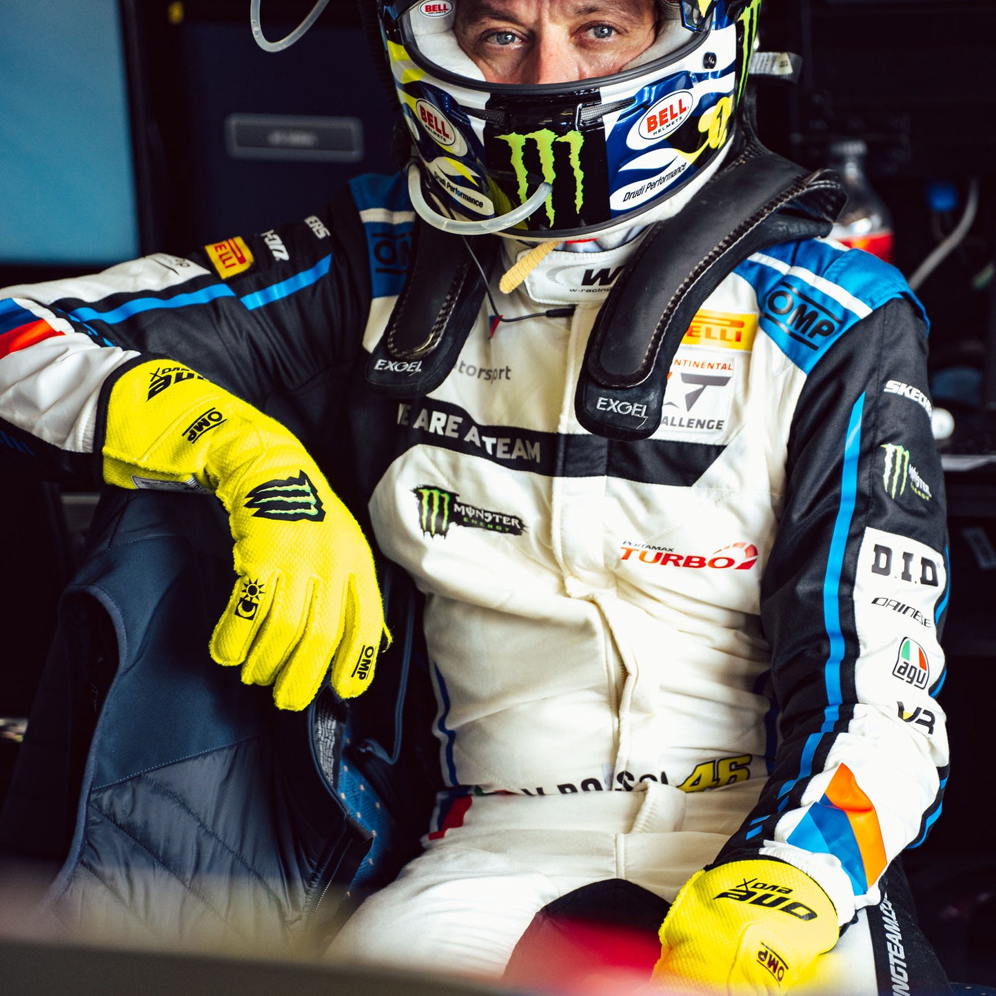 IB0-0773 OMP ONE EVO FX Racing Driver Gloves Fireproof FIA 8856-2018 Race Rally