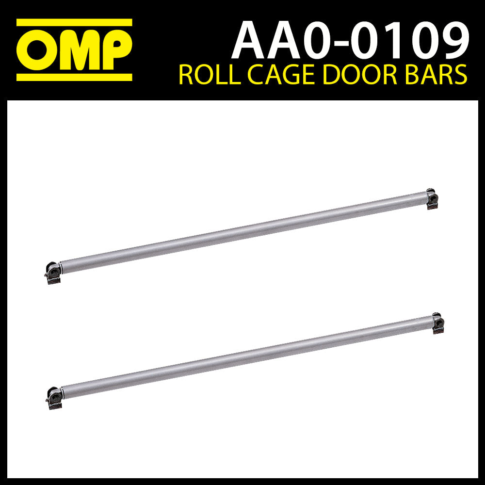 AA/109 OMP Arceau de sécurité 1,25 m 40 mm Barres de porte en acier Fe45 FIA avec extrémités de connexion