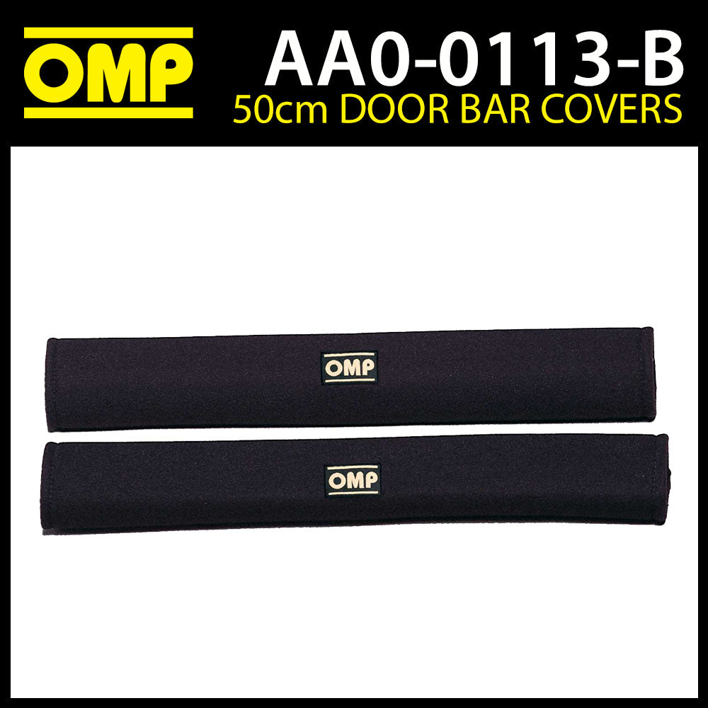 AA0-0113-B01 OMP Roll Cage Bar Covers Black Pair Velour 50cm Length