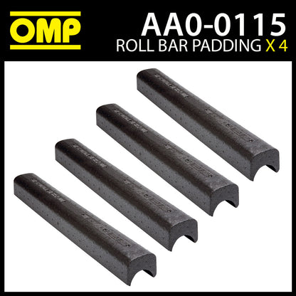 AA0-0115 OMP Roll Cage FIA Energy Absorbing Padding 4-Pack 490mm for 40/50mm Bar