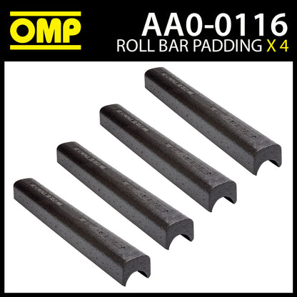 AA0-0116 OMP Roll Cage FIA Energy Absorbing Padding 4-Pack 490mm for 30/40mm Bar