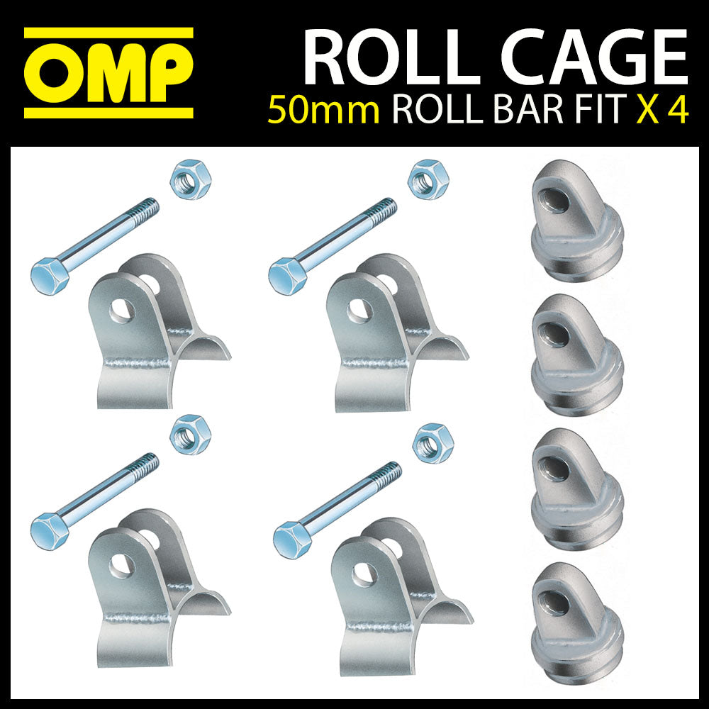 AA0-0122 OMP Roll Cage 50mm Door Bar Connection Kit (4-Pack) FIA Race Rally