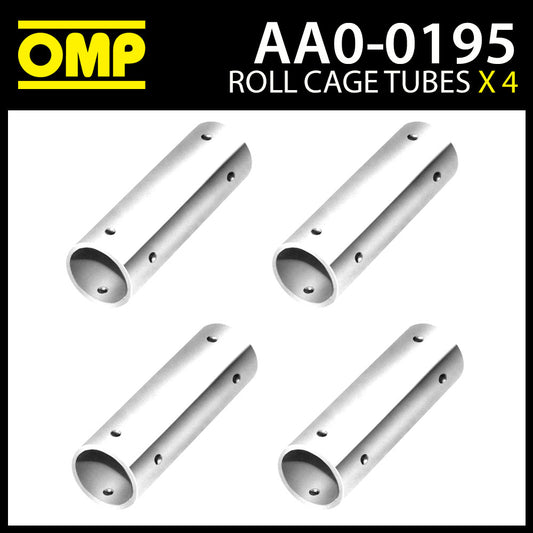 AA0-0195 OMP Roll Cage Sleeve Connection Tube 40mm (4-Pack) FIA Race Rally
