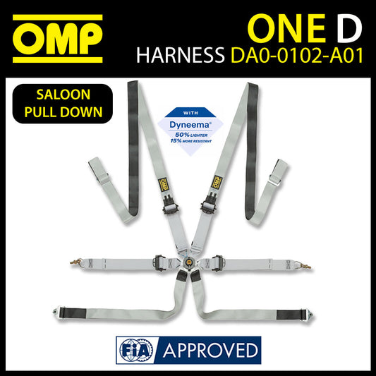 OMP Racing Harness Belts ONE D 2" Saloon Pull Down 6-Point FHR FIA 8853-2016