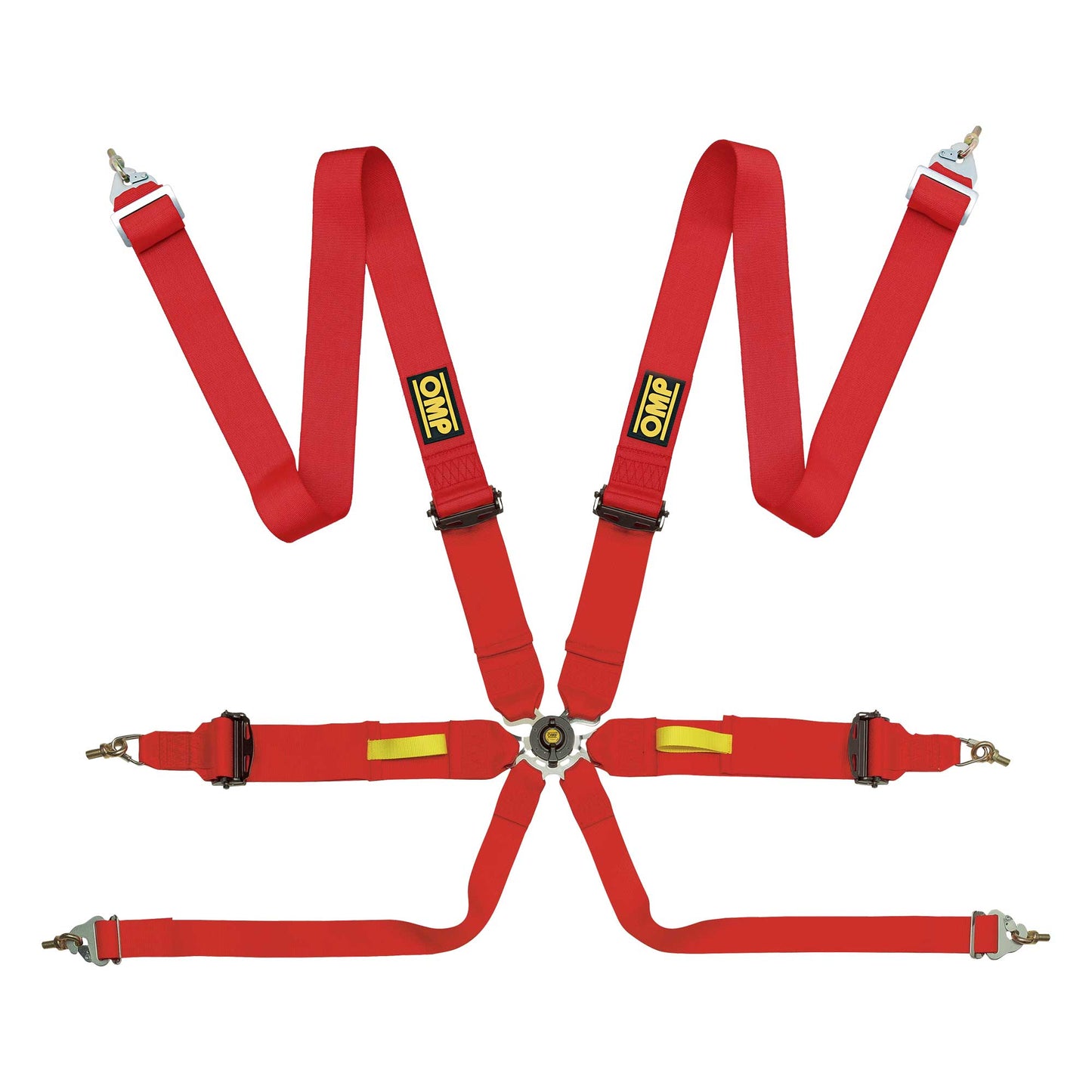 OMP Racing Harness TECNICA 3" Pull Up Safety Belts 6-Point FHR FIA 8853-2016