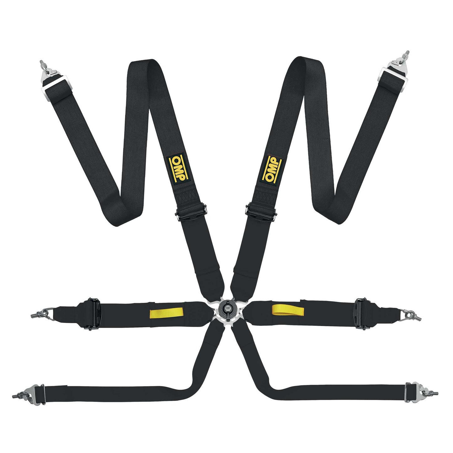 OMP Racing Harness TECNICA 3" Pull Up Safety Belts 6-Point FHR FIA 8853-2016