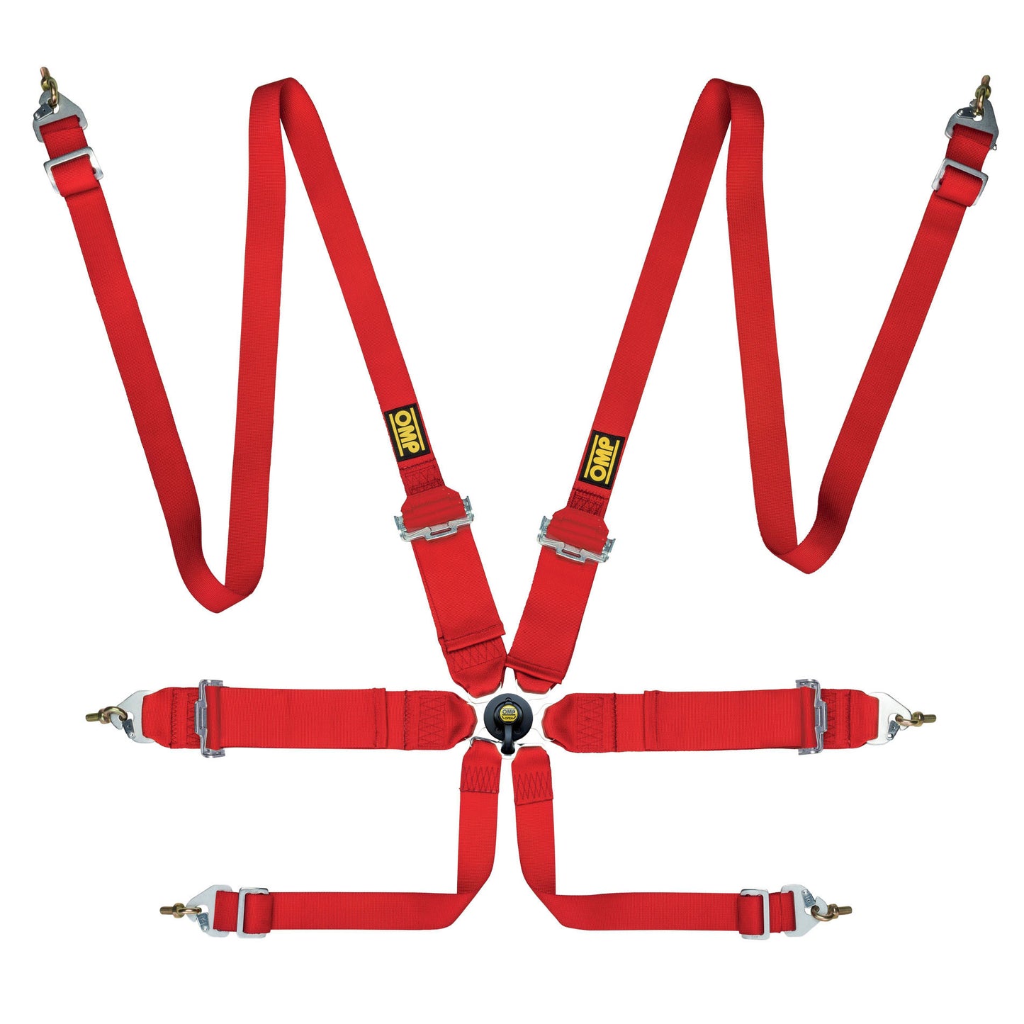 OMP Racing Harness FIRST 3+2" Pull Up 6-Point Entry Level Safety Belts FHR FIA