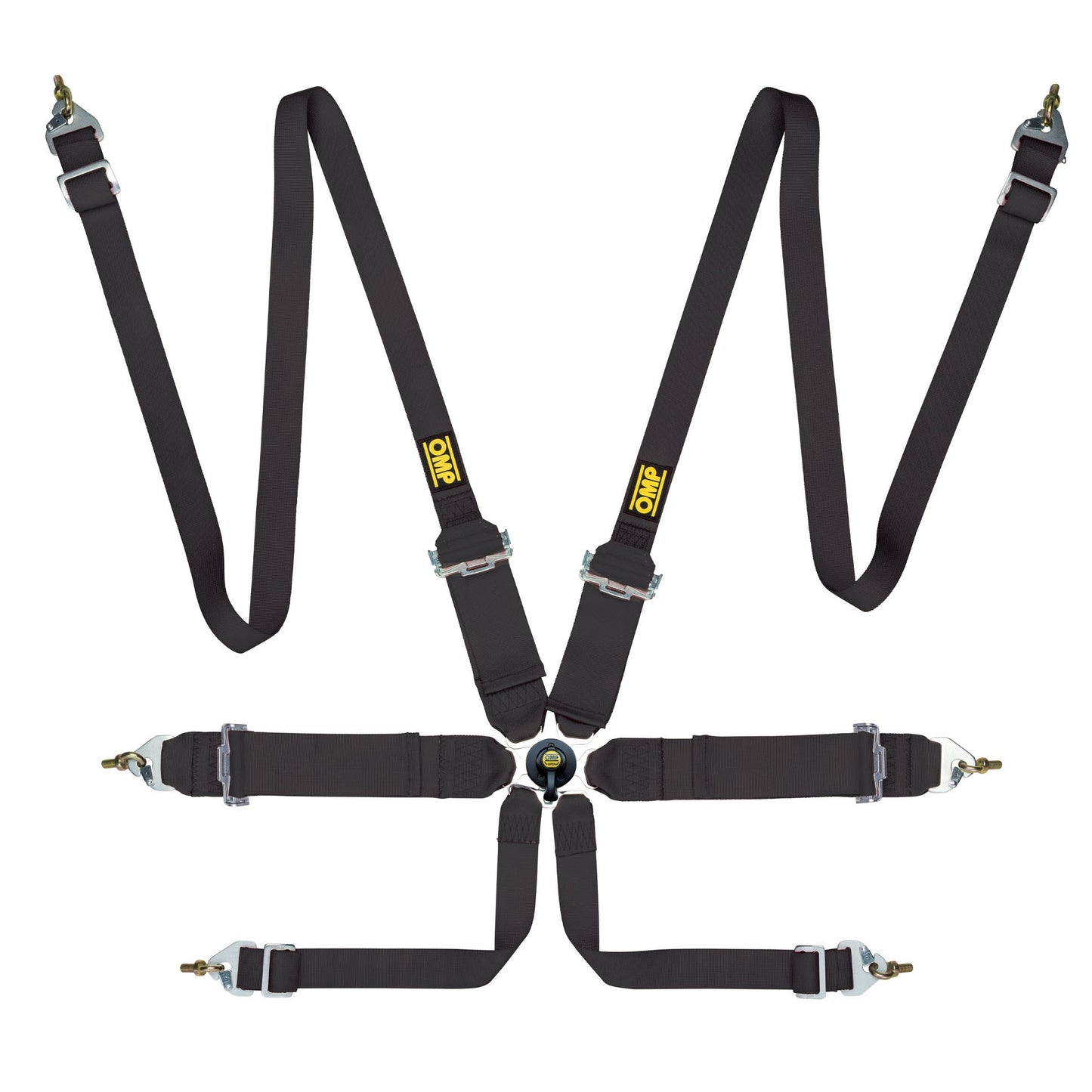 OMP Racing Harness FIRST 3+2" Pull Up 6-Point Entry Level Safety Belts FHR FIA