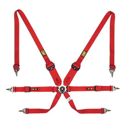 OMP Racing Harness ONE 3+2 Convertible Pull Up/Down Safety Belts 6-Point FHR FIA