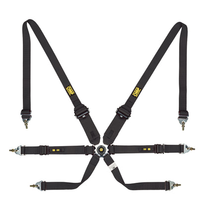 OMP Racing Harness ONE 3+2 Convertible Pull Up/Down Safety Belts 6-Point FHR FIA