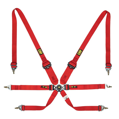 OMP Racing Harness ONE 3+2 ENDURANCE 6-Point Safety Belts Pull Down FHR FIA 8853