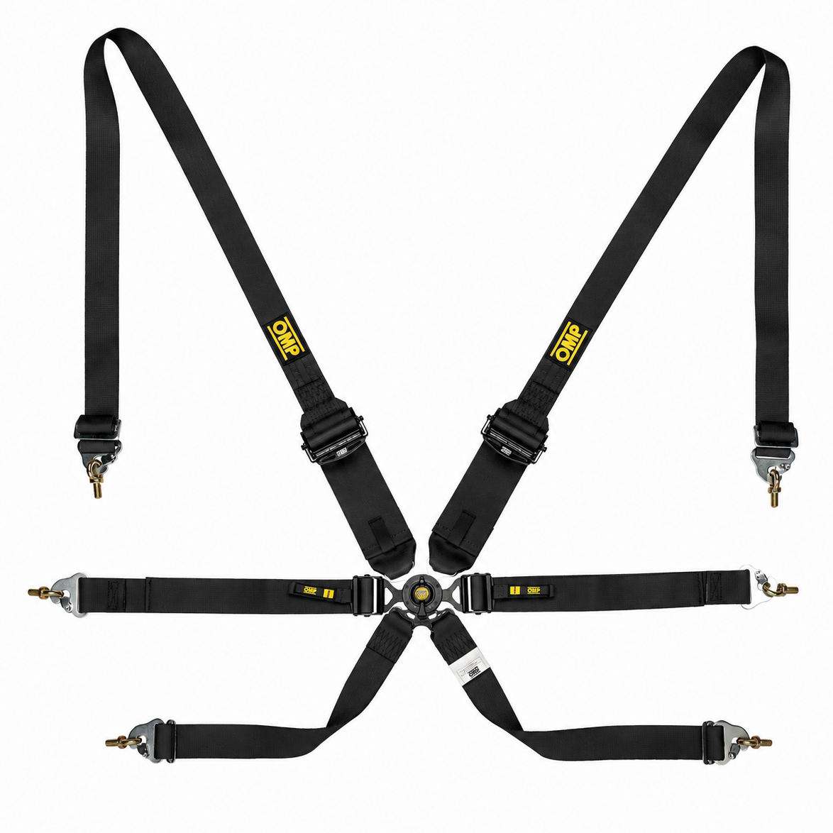 OMP Racing Harness ONE 3+2 ENDURANCE 6-Point Safety Belts Pull Down FHR FIA 8853