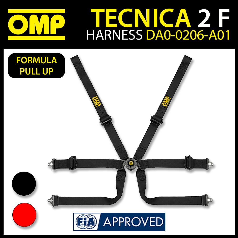 OMP Racing Harness TECNICA 2 FORMULA Safety Belts 6-Point FHR ONLY FIA 8853-2016