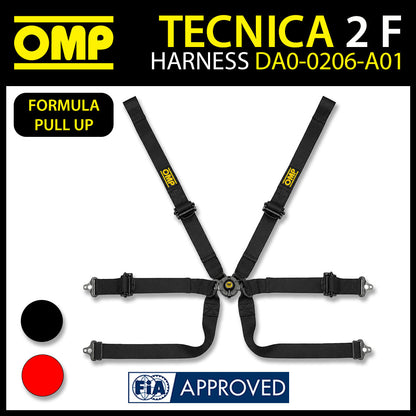 OMP Racing Harness TECNICA 2 FORMULA Safety Belts 6-Point FHR ONLY FIA 8853-2016