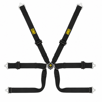 OMP Racing Harness TECNICA 2 FORMULA PULL UP Safety Belts 6-Point FHR FIA 8853-2016