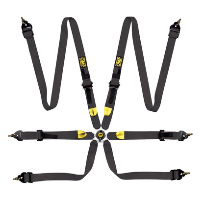 OMP Racing Harness FIRST 2" Pull Up Entry Level Safety Belts 6-Point FHR FIA