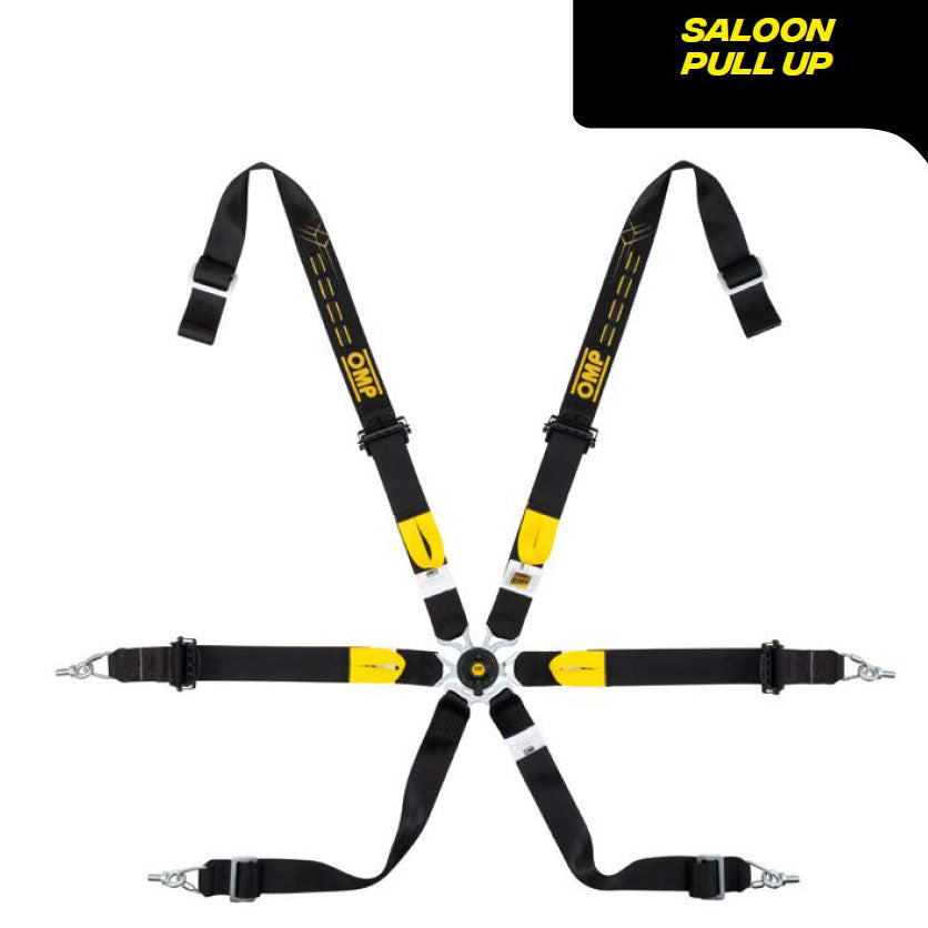 OMP Racing Harness Belts ONE 2" WRC SALOON PULL UP 6-Point FHR FIA 8853-2016