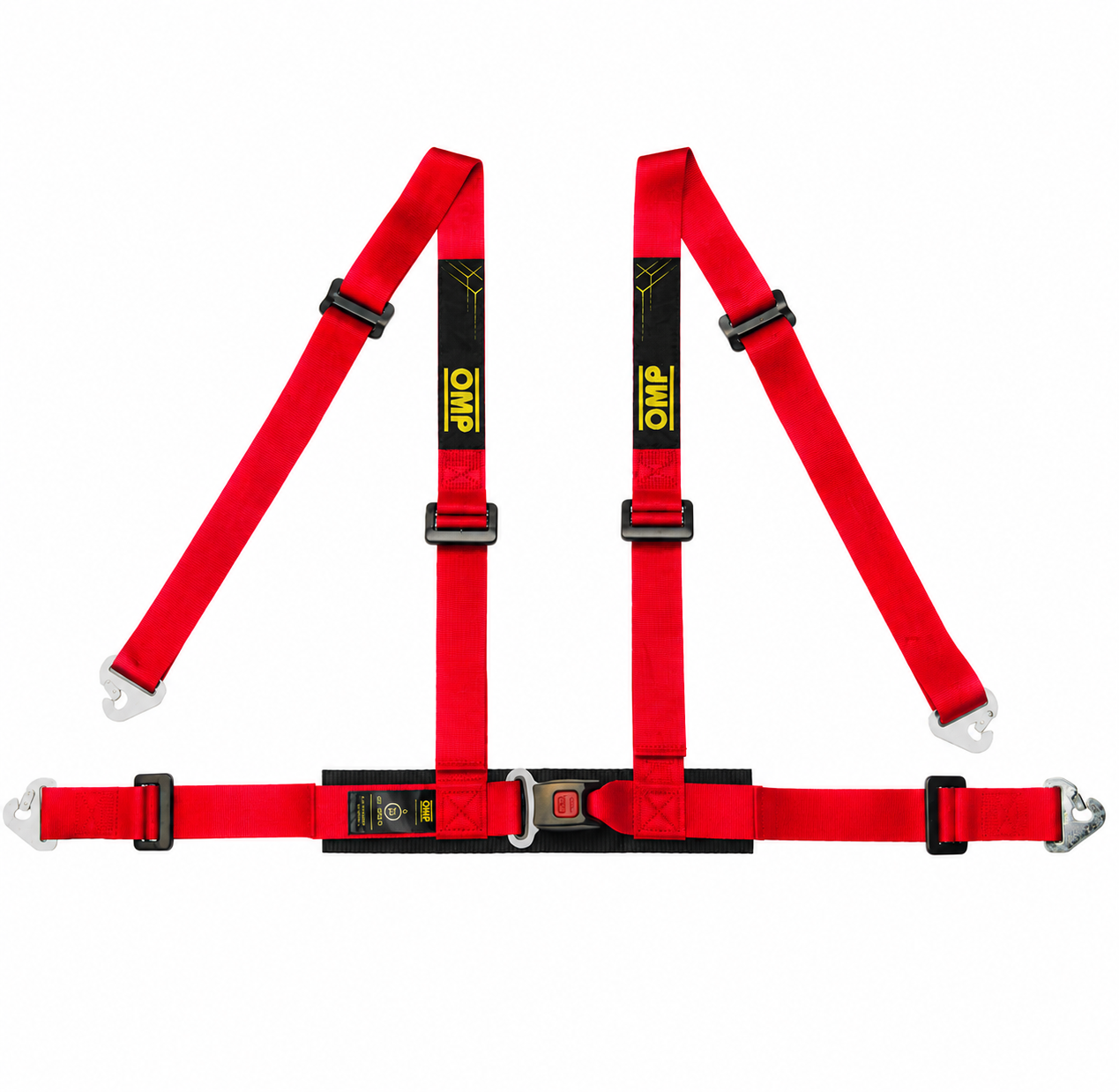 DA0-0507 OMP ROAD 4M Safety Harness 4-Point 2" Seat Belts ECE R16-08 Approved