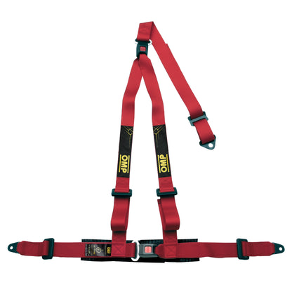DA0-0509 OMP STRADA 3 Safety Harness 3-Point 2" Road Seat Belts ECE R16-08 Spec