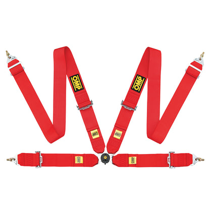 OMP Racing Harness FIRST 3" Pull Up Professional Safety Belts 4-Point FHR FIA
