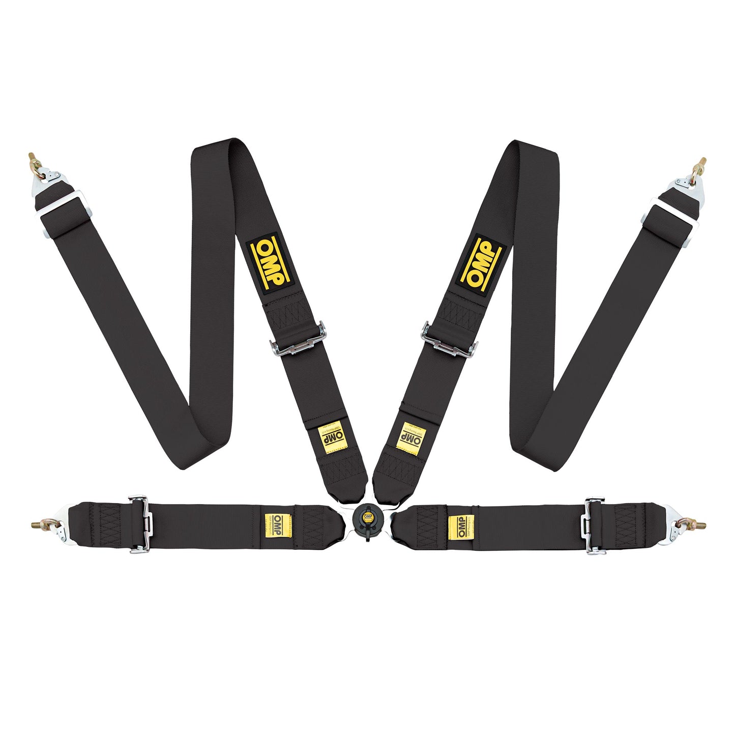 OMP Racing Harness FIRST 3" Pull Up Professional Safety Belts 4-Point FHR FIA