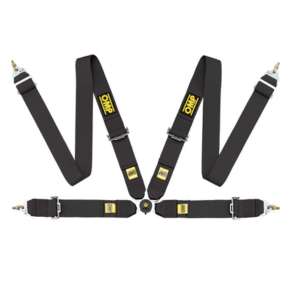 OMP Racing Harness FIRST 3" Pull Up Professional Safety Belts 4-Point FHR FIA