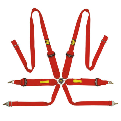 DA0203HL OMP TECNICA 3"+2" SAFETY HARNESS 6-POINT MOTORSPORT RACE RALLY FIA FHR