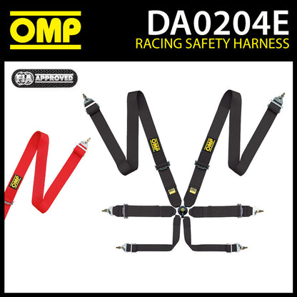 DA0204E HARNAIS DE SÉCURITÉ DE COURSE OMP FIRST 3" NIVEAU D'ENTRÉE HOMOLOGUÉ FIA 8853-2016