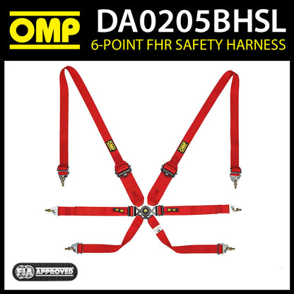 DA0205BHSL HARNAIS DE SÉCURITÉ OMP RACING TYPE ENDURANCE À TIRER FHR FIA 8853-2016