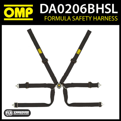 DA0206BHSL HARNAIS DE TRACTION OMP FORMULA 0206B HSL FIA pour VOITURES DE COURSE MONOPLACES