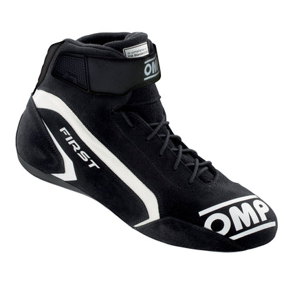OMP First Race Boots Entry Level Model Leather Fireproof FIA 8856-2018 Approved
