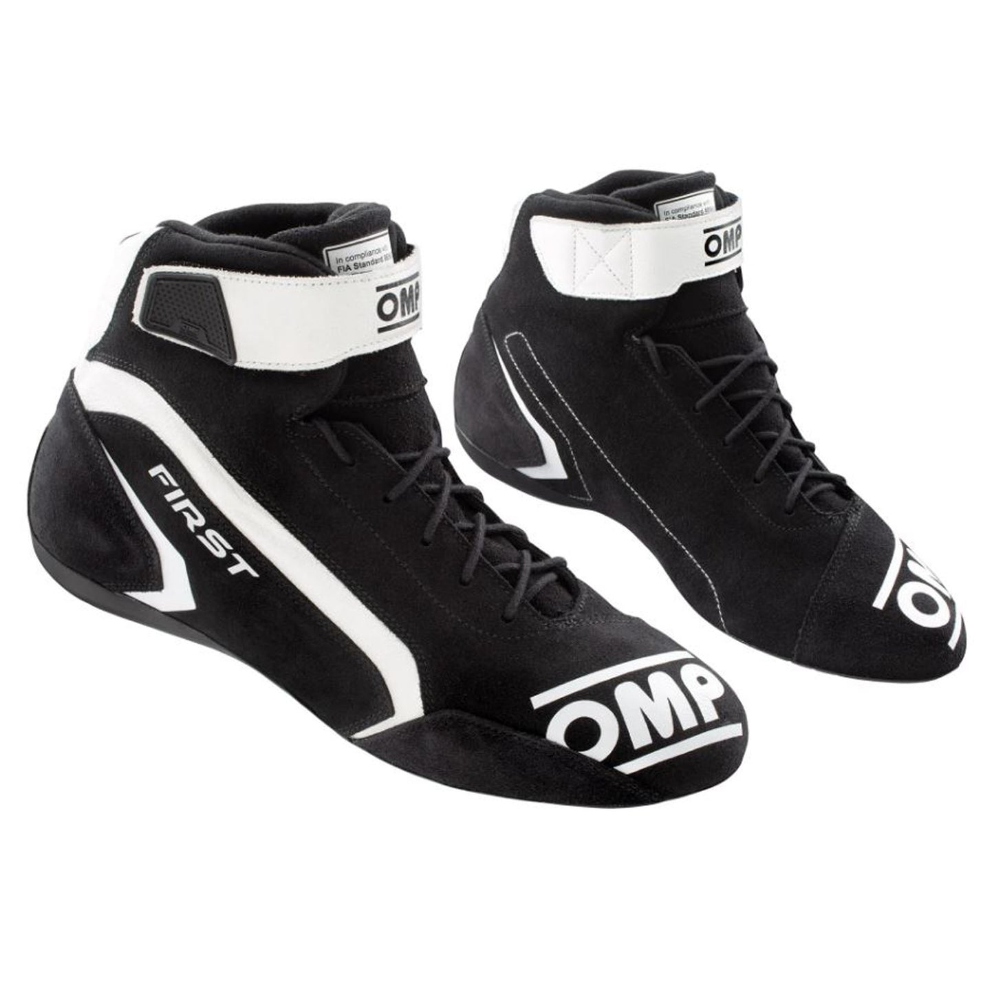 OMP First Race Boots Entry Level Model Leather Fireproof FIA 8856-2018 Approved