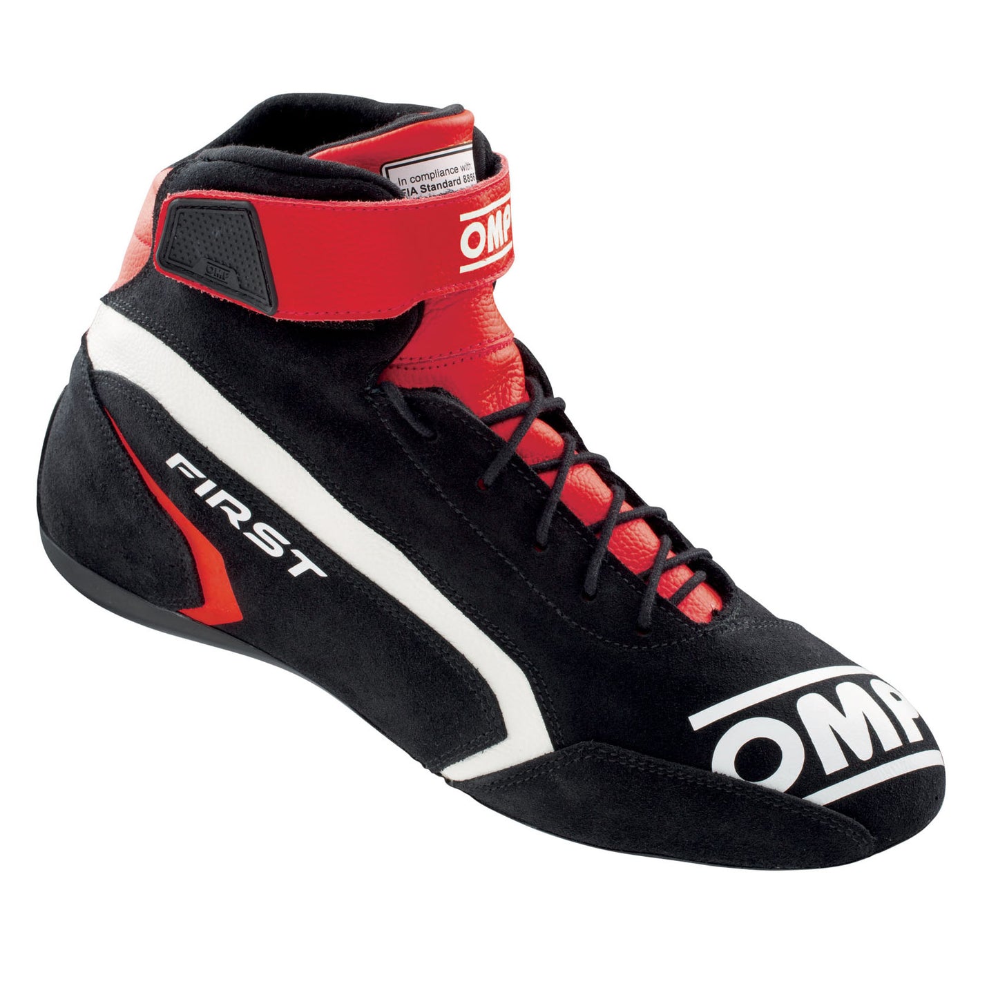 OMP First Race Boots Entry Level Model Leather Fireproof FIA 8856-2018 Approved