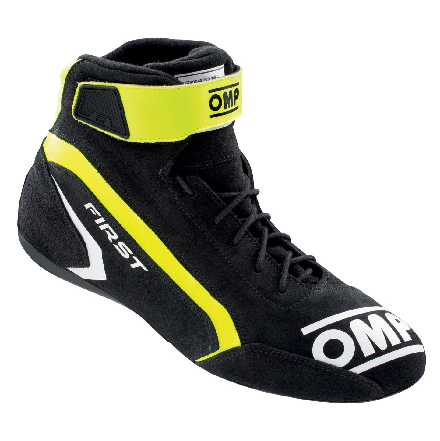OMP First Race Boots Entry Level Model Leather Fireproof FIA 8856-2018 Approved