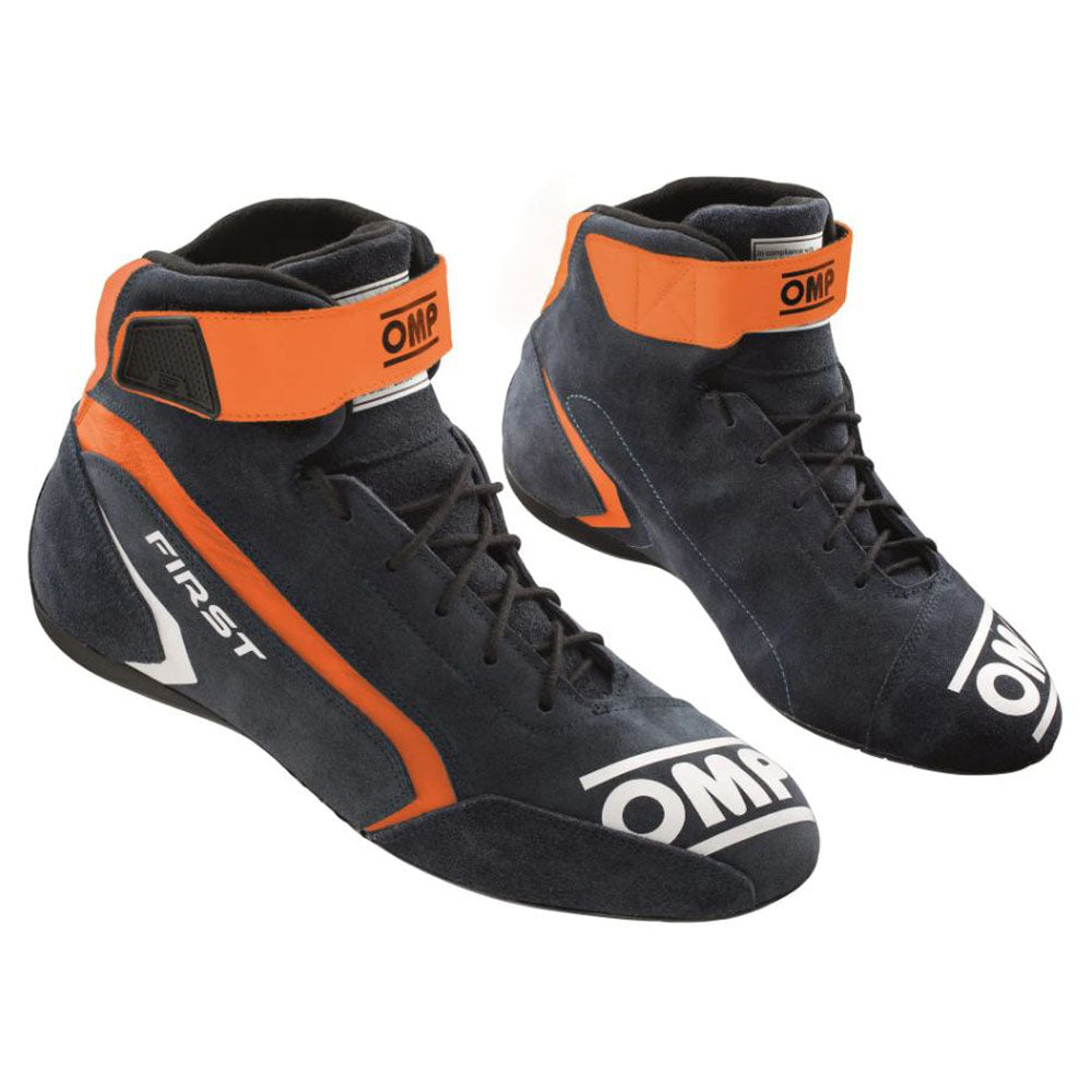 OMP First Race Boots Entry Level Model Leather Fireproof FIA 8856-2018 Approved