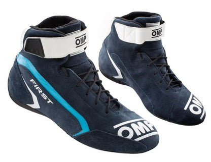 OMP First Race Boots Entry Level Model Leather Fireproof FIA 8856-2018 Approved