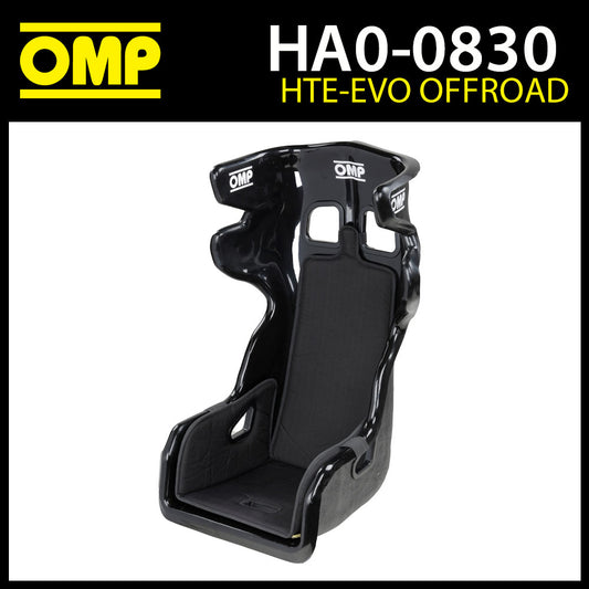 Siège de course tout-terrain OMP HTE-EVO Coque innovante en fibre de verre ultra-protectrice