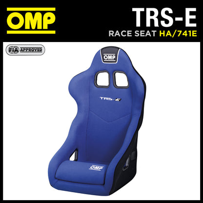 SIÈGE BAQUET OMP TRS-E BLEU RACE RALLY MODÈLE FIA D'ENTRÉE DE GAMME LE PLUS VENDU D'OMP