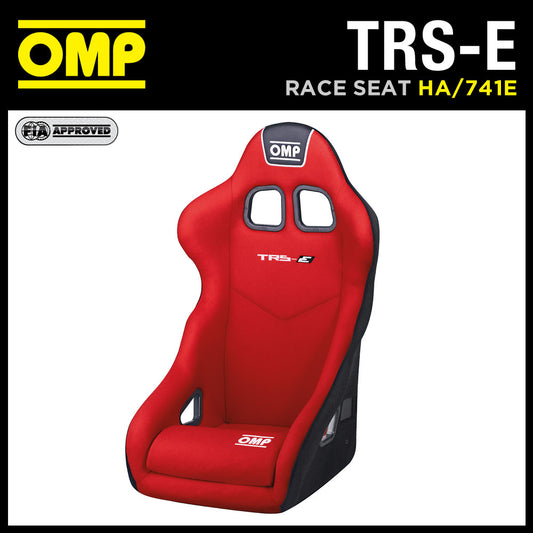 SIÈGE BAQUET OMP TRS-E ROUGE RALLYE DE COURSE MODÈLE FIA D'ENTRÉE DE GAMME LE PLUS VENDU D'OMP