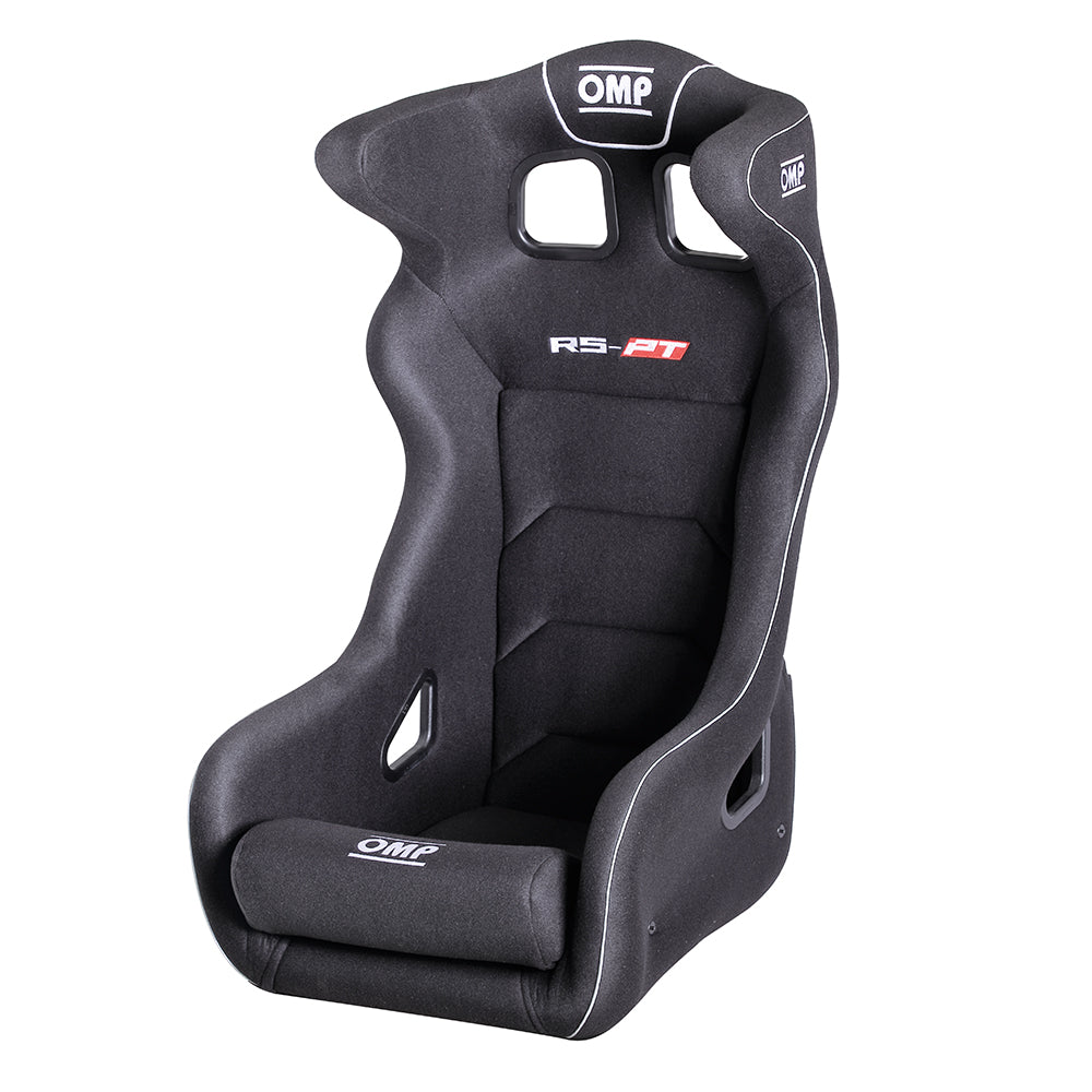 HA/762E OMP RS-PT 2 GT TOURING CAR BUCKET SEAT FIBREGLASS SHELL BLACK VELOUR