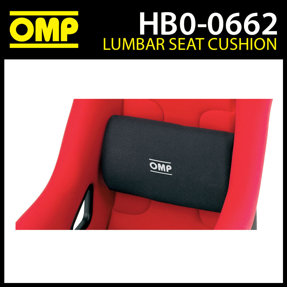 HB/662 OMP Racing Seat Back Support Cushion (Medium) for Extra Comfort & Support