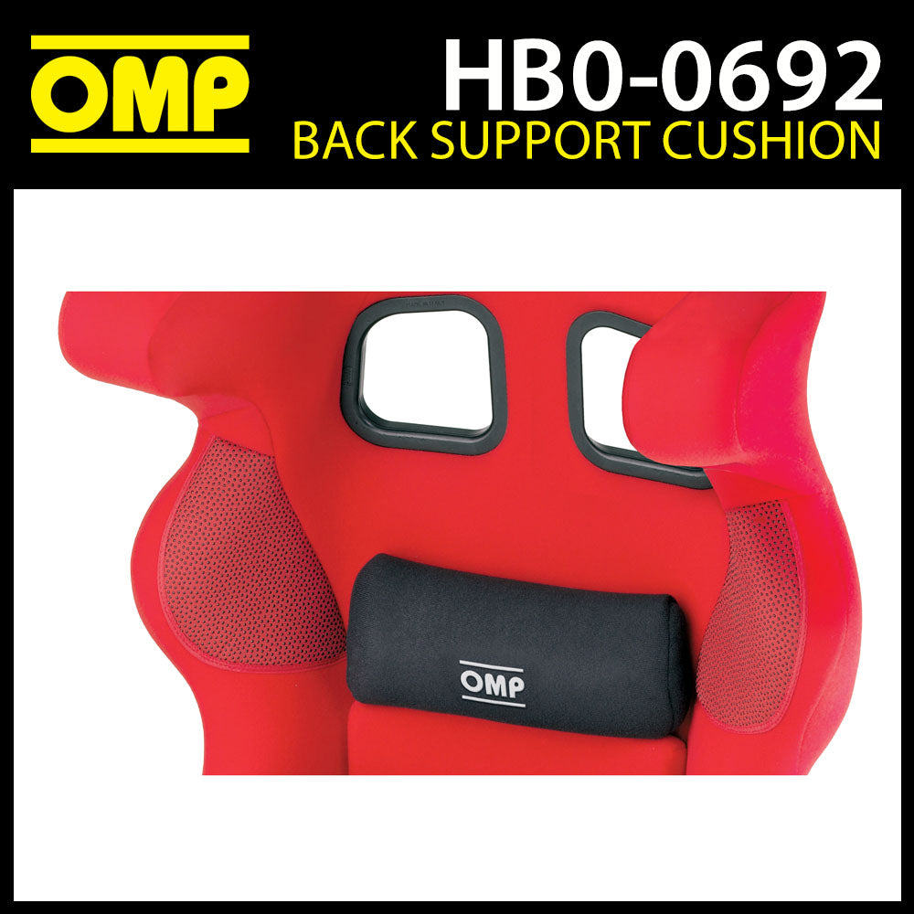 HB/692 OMP Racing Seat Back Support Cushion (Small) for Extra Comfort & Support