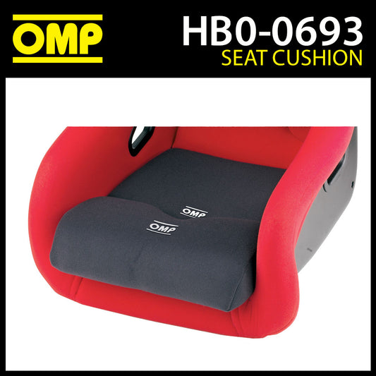 HB/693 OMP Racing Bucket Seat Leg Support Foam Cushion Black Removable Fit