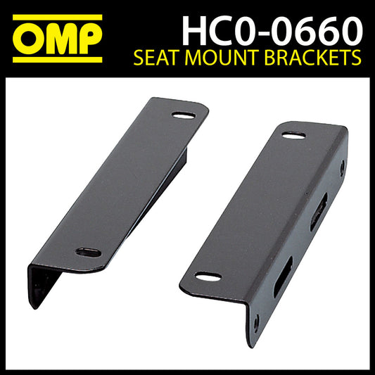 HC/660 OMP Racing L Shaped Seat Mount Brackets for Lower Mount Seat (Type Y)