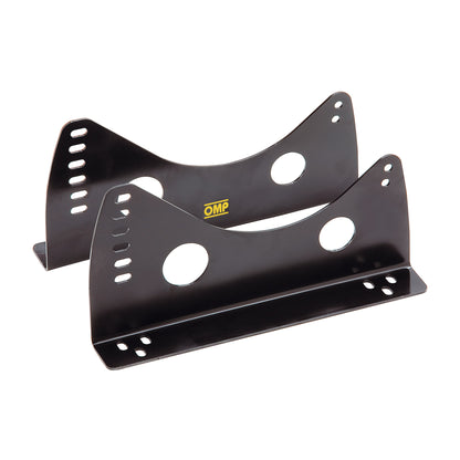 HC/733E OMP Racing Seat Side Mounts Steel Brackets Attach To Lower Subframes