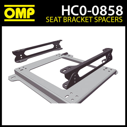 HC/858 OMP Seat Mount Bracket Spacer Multi-Adjustable Increases Seat Height